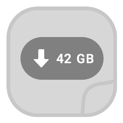 A WhatsApp Sticker labelled as 42GB