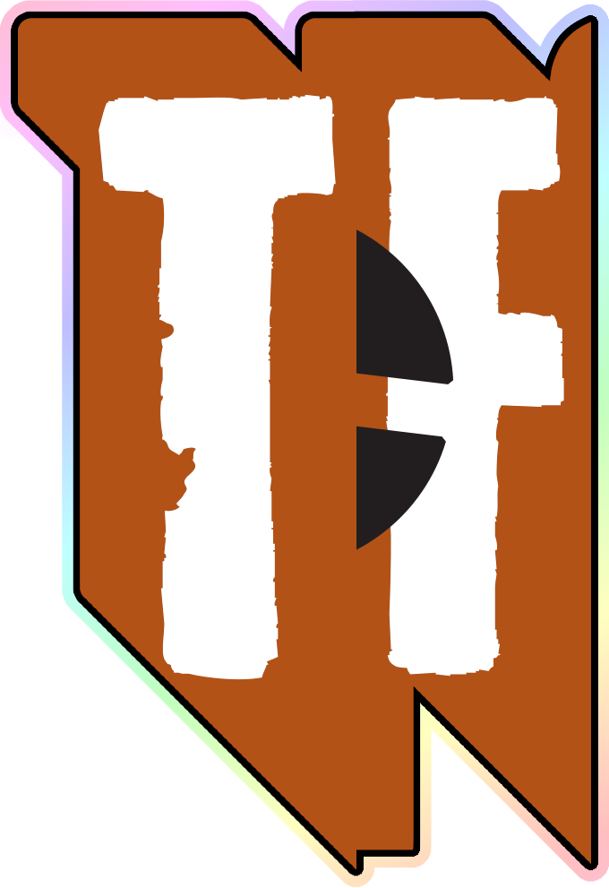 TF, snipped out from the Team Fortress logo